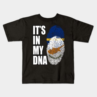 Cypriot And Nauruan Mix DNA Flag Heritage Kids T-Shirt